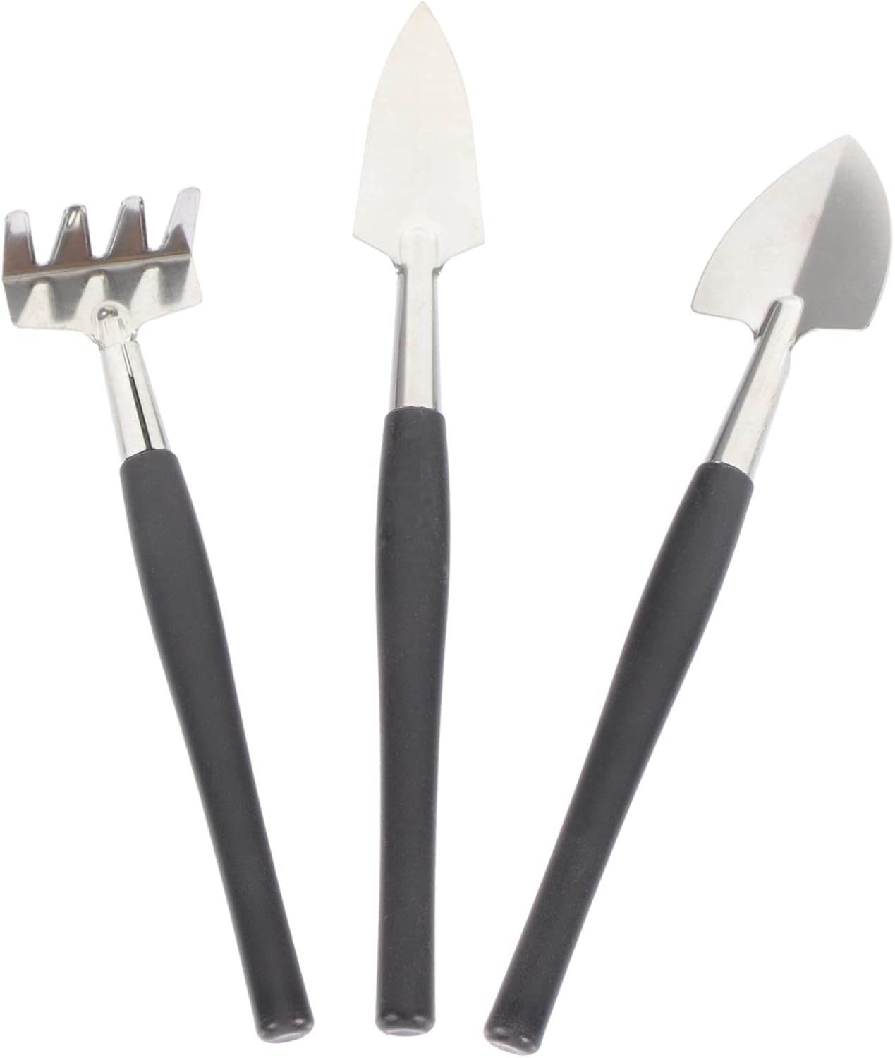 3-Piece Gardening Shovel Set for Planting and Soil Loosening Heavy-Duty Stainless Steel Garden Tools Ergonomic Handles for Outdoor Use