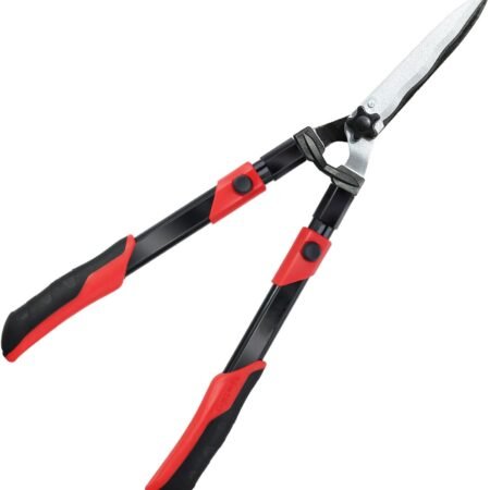 Hedge Clippers Shears Hedge Shears for Trimming Borders, Garden Tools Extendable 26"-32" Hedge Clippers, Extendable Bush Cutters Trimmer with Sharp Wavy Blades, Garden Shears for Hedges