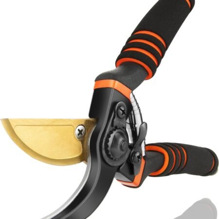 Pruning Shears, Garden Shears -  8.5" Professional Premium  Steel with Titanium Bypass Pruning Shears for Gardening, Sharp Handheld Heavy Duty Garden Hedge Clippers/Scissors Pruners Tools