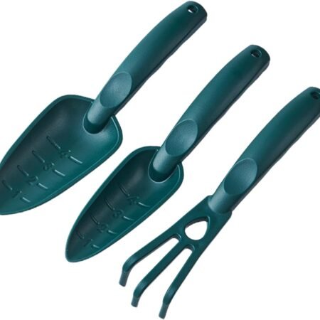 Garden Tool Set with, Non-Slip Rubber Handle 3 Piece Cast-Aluminum Heavy Duty Gardening Kit Includes Hand Trowel, dig Holes and Transplant Seedlings to Provide Your Garden with The Care It Needs