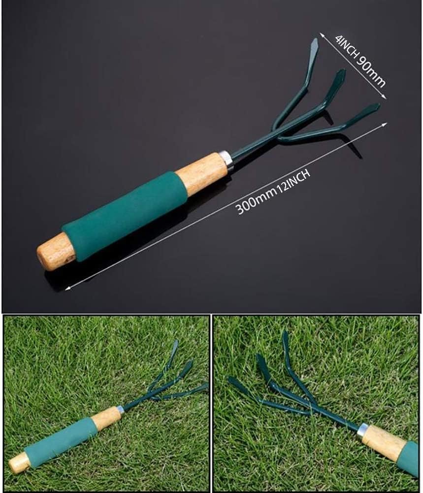 Garden Tool Set, Heavy Duty Carbon Steel 3 Piece Garden Tool Set, Outdoor Gardening Work Set with Ergonomic Sponge Handle - Image 2