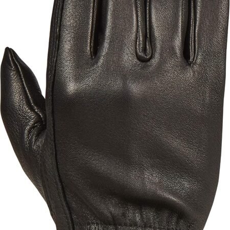 Premium Deerskin Men's Gloves, Black, Medium - Unlined Full Grain Soft Leather Work Gloves with Ergonomic Design, Reinforced Index Finger - Premium Men’s Leather Goods…