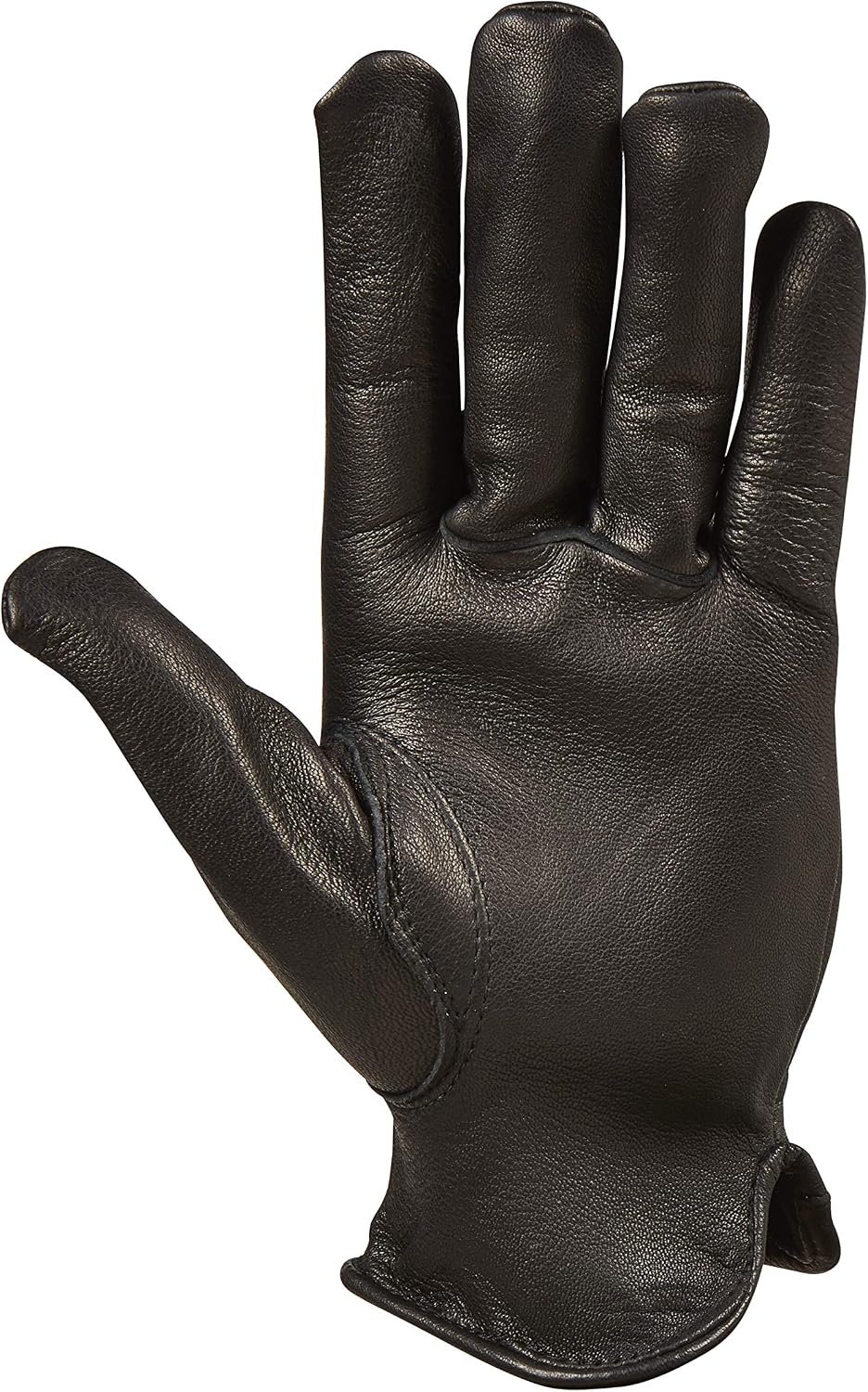 Premium Deerskin Men's Gloves, Black, Medium - Unlined Full Grain Soft Leather Work Gloves with Ergonomic Design, Reinforced Index Finger - Premium Men’s Leather Goods… - Image 2